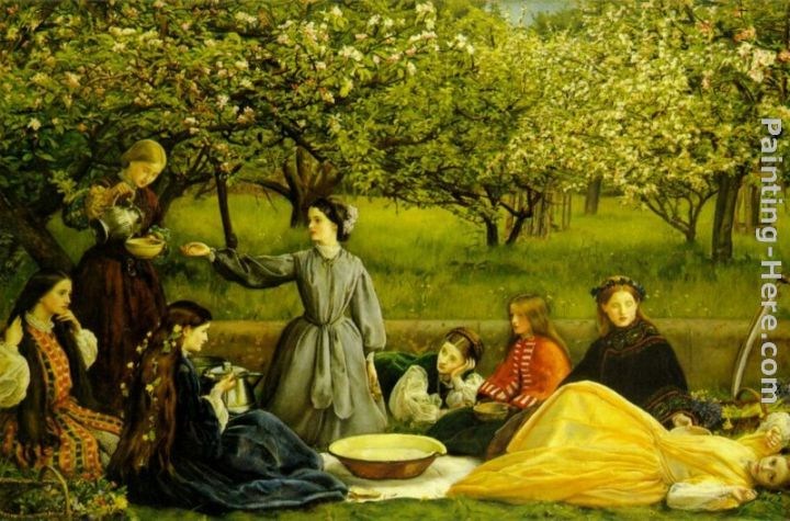 John Everett Millais apple blossoms spring